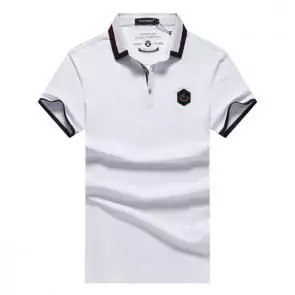 shark hommes t-shirt polo shirt summer lapel honeybee embroidery white